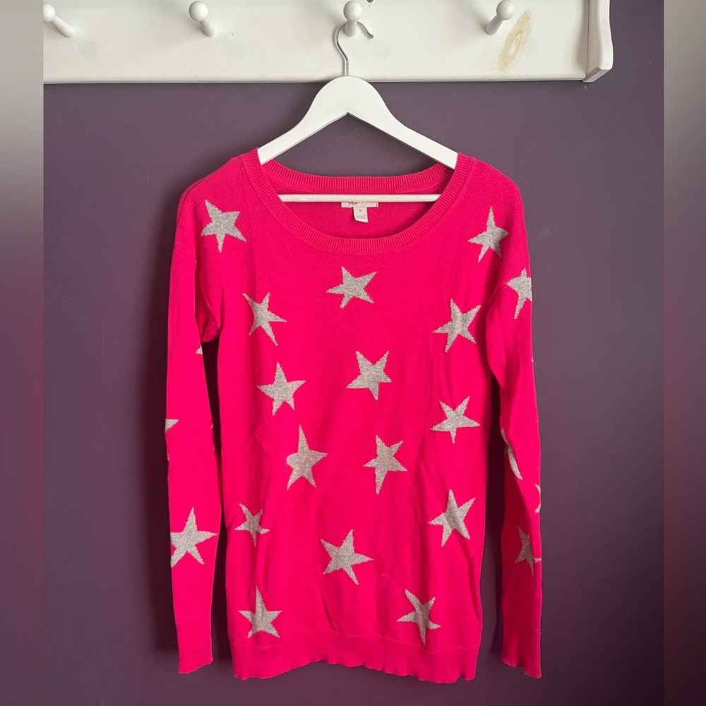Pink and Gray Star Sweatshirt
